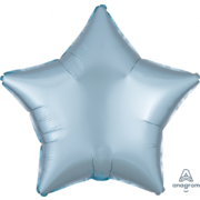 Satin Pastel Blue 19in. Star Foil Balloon Pk 1