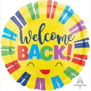 Colourful Welcome Back 18in Foil Balloon (Pk 1)