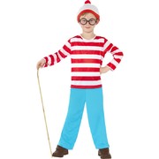 Child  Where's Wally Costume - Medium 7-9 Yrs