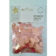 Metallic Rose Gold Mini Foil Confetti Scatters (20g) Pk 1