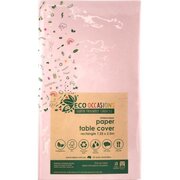 Light Pink Rectangle Paper Tablecover (125x250cm) Pk 1