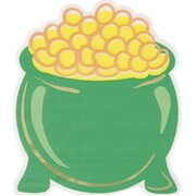St Patricks Day Pot Of Gold Lunch Napkins 2 Ply Pk 16