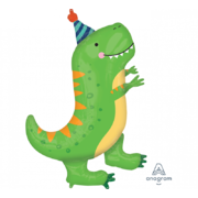T-Rex Dinosaur Supershape Foil Balloon (66cm x 86cm) Pk 1