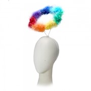 Feather Angel Halo on Headband Rainbow Pk 1