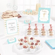 1st Birthday Blue Buffet Decorating Kit (Picks & Cards) Pk 1