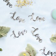 Silver Love Jumbo Confetti Scatters Pk 20