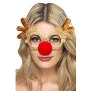 Christmas Reindeer Glasses with Nose Pk 1 
