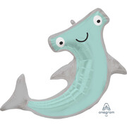 Hammerhead Shark Supershape Foil Balloon (104cm x 71cm) Pk 1