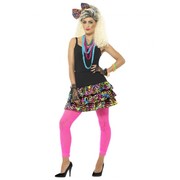 Adult 80's Party Girl Costume Set (Medium - Large) Pk 1