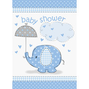 Blue Umbrellaphants Invitations Pk 8
