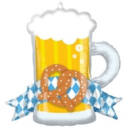 Oktoberfest Beer Mug Foil Supershape Balloon