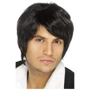 Boy Band Black Short Wig Pk 1