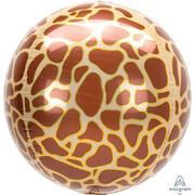 Giraffe Print Orbz Balloon (38cm x 40cm) Pk 1
