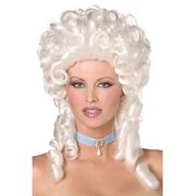 Baroque White Curls Wig (Pk 1)