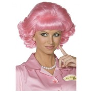 Pink Short Curly Grease Frenchy Wig k 1 
