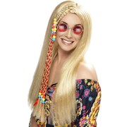 Long Blonde Hippie Party Wig Pk 1 (Wig Only)