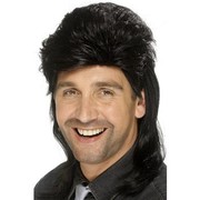 Mullet Wig Black Pk 1