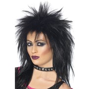Rock Diva Black Mullet Wig Pk 1