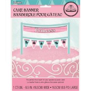 Fairytale Princess Cake Banner Decoration (16.5cm) Pk 1