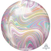 Pastel Marblez Orbz Foil Balloon (15in, 38cm)