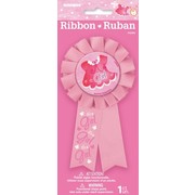 It's A Girl Pink Award Ribbon Pk 1