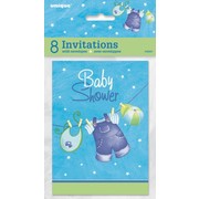 It's A Boy Blue Baby Shower Invitations Pk 8