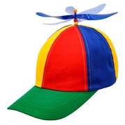 Rainbow Helicopter Propeller Hat Cap Funny Costume Accessory