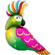 Tropical Parrot Foil Supershape Balloon (76 x 73cm)