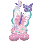 Airloonz Butterflies Foil Balloon 71cm x 111cm (Pk 1)