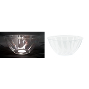 Creative Converting Square Plastic Serving Bowl Clear 10.98-Inch 