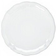 Clear Plastic Round Serving Tray Platter - Scalloped Edge (30cm) Pk 1
