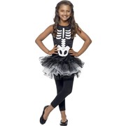 Skeleton Tutu Dress Child Costume (Medium, 7-9 Yrs) Pk 1
