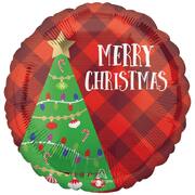 Merry Christmas Festive Tree Foil Balloon 43cm
