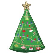 Christmas Tree Foil Balloon 43 x 60cm (Pk 1)
