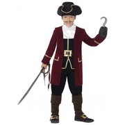 Deluxe Pirate Captain Child Costume (Medium, 7-9 Years) Pk 1