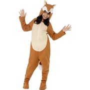 Child Fox One Piece Suit Costume Medium 7-9 Yrs Pk1 