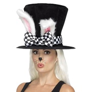 White Rabbit March Hare Tea Party Top Hat