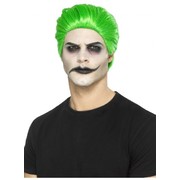 Halloween Green Slick Trickster Wig Pk 1 