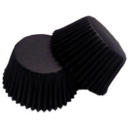 Large Black Paper Cupcake Cases Pk 20