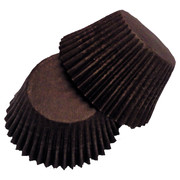 Large Chocolate Coloured Paper Cupcake Cases Pk 20 