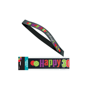 30 Birthday Cheer Satin Sash Pk 1 