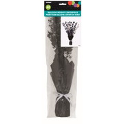 40th Birthday Centrepiece Black and Silver Pk1