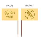 Gluten Free Double Sided Food Marker Flag Pk 500