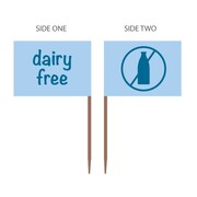 Dairy Free Double Sided Food Marker Flag Pk 500