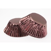 Brown Foil Mini Cupcake Cases Pk 30