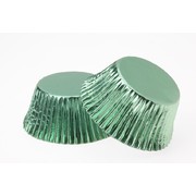 Green Foil Mini Cupcake Cases Pk 30