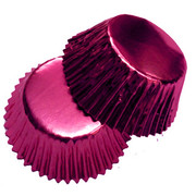 Large Hot Pink Foil Cupcake Cases Pk 20