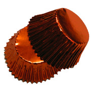 Large Orange Foil Cupcake Cases Pk 20