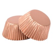 Large Rose Gold Foil Cupcake Cases Pk 20