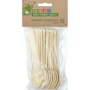 Wooden Teaspoons (110mm) Pk 10